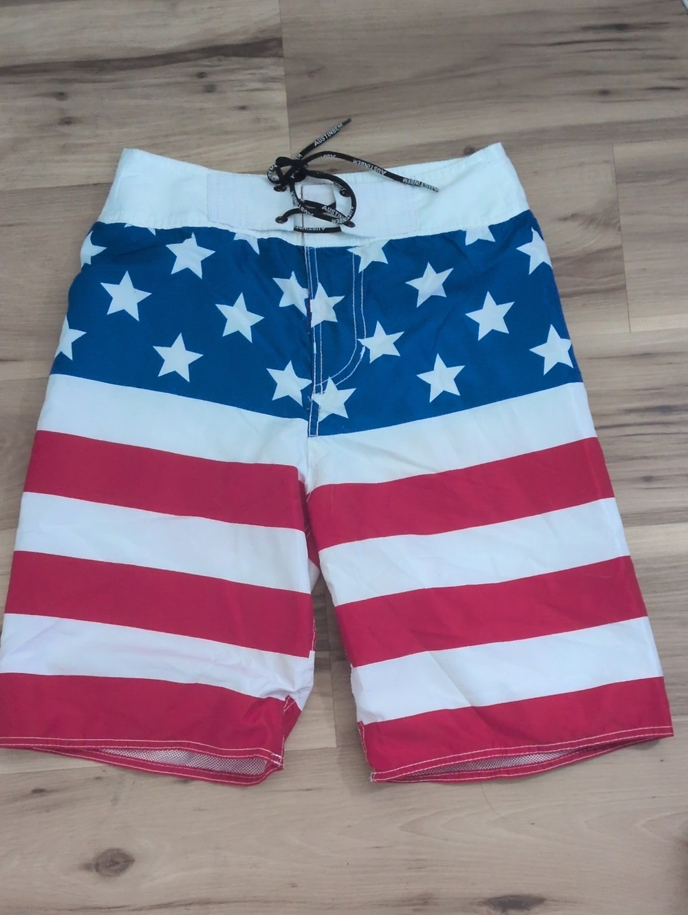 American Flag Men's Swim Trunks - Red, White & Blue